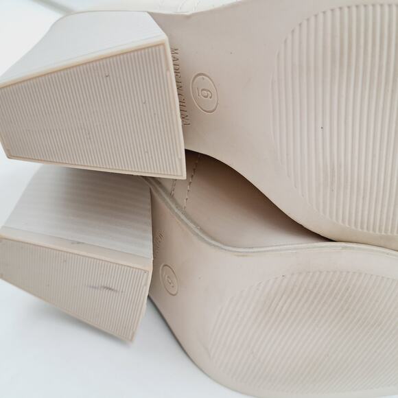 Madden Girl Arizon Light Cream Pointed Sq Toe Cowgirl Cottage Embroided Boots 6 - Picture 7 of 9